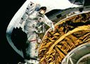 Space Waltz - testing tools in space. Credit: STS-51 Crew, NASA